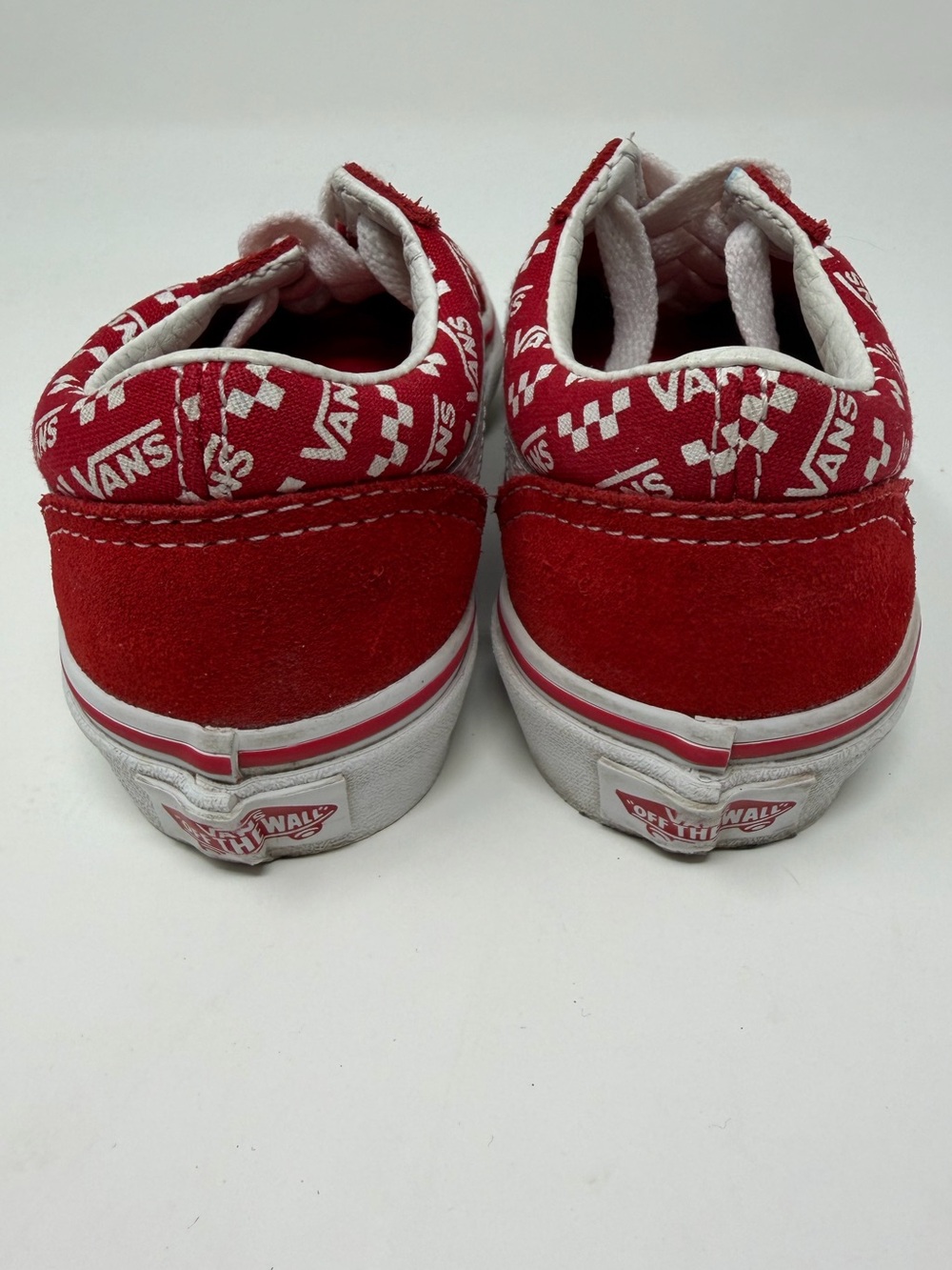 Kids Vans Red Low-Top Skate Sneakers Sz. 11 - Picture 9 of 10